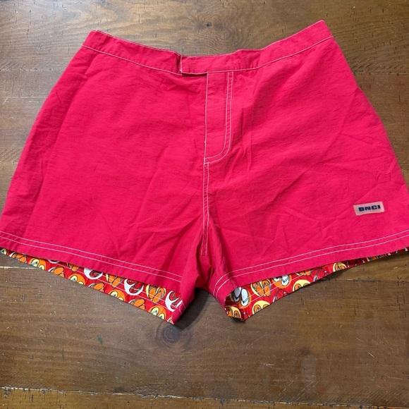 BNCI Colorful Patterned reversible shorts, size women’s 28, Velcro, preowned - Picture 2 of 8
